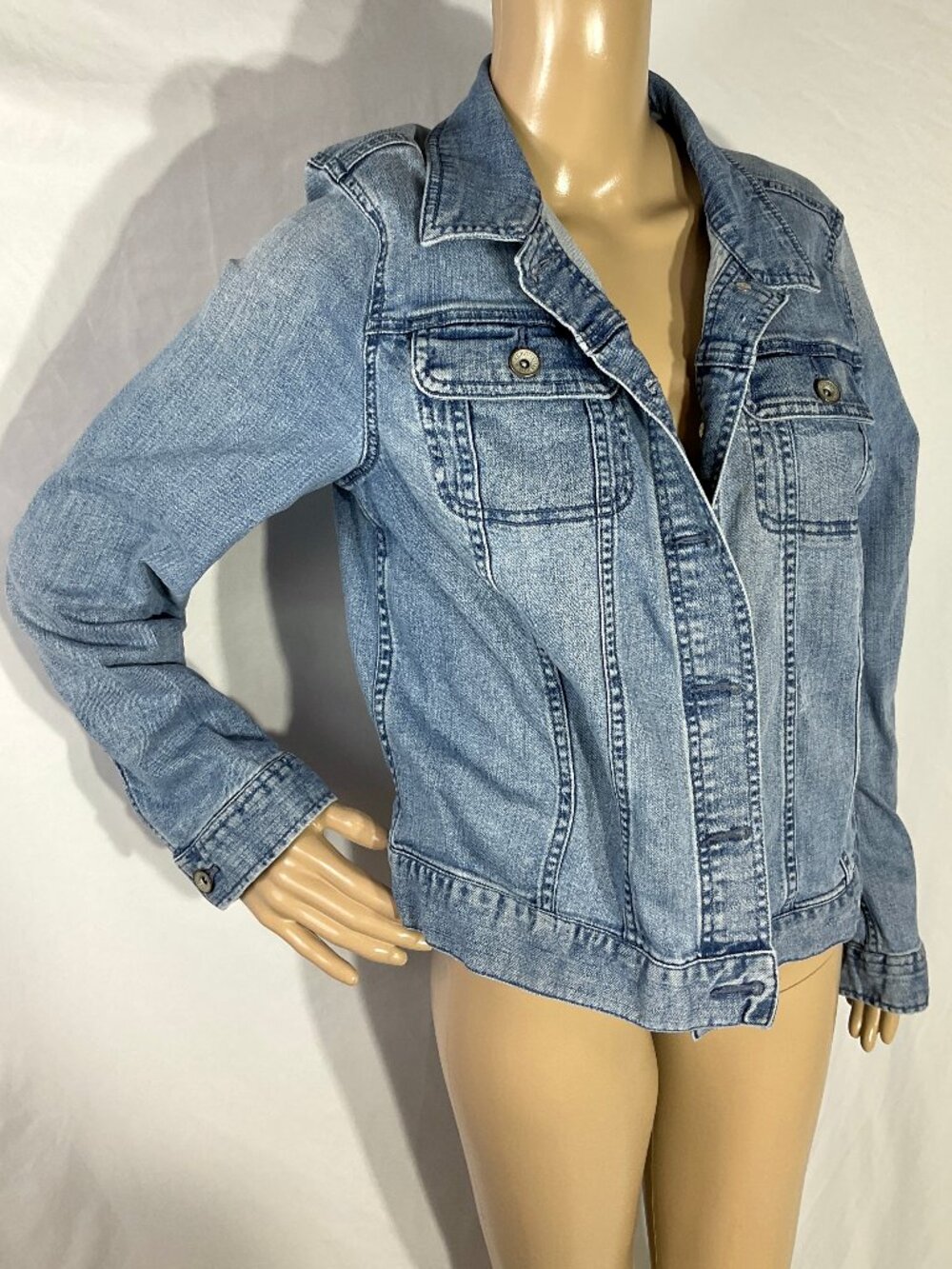 Merona Sz Large Jean Jacket Womens Denim